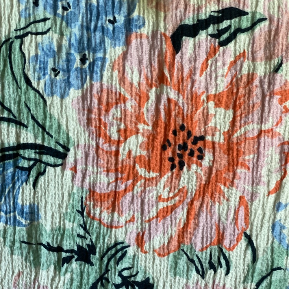 NWT Loft floral double v neck blouse
